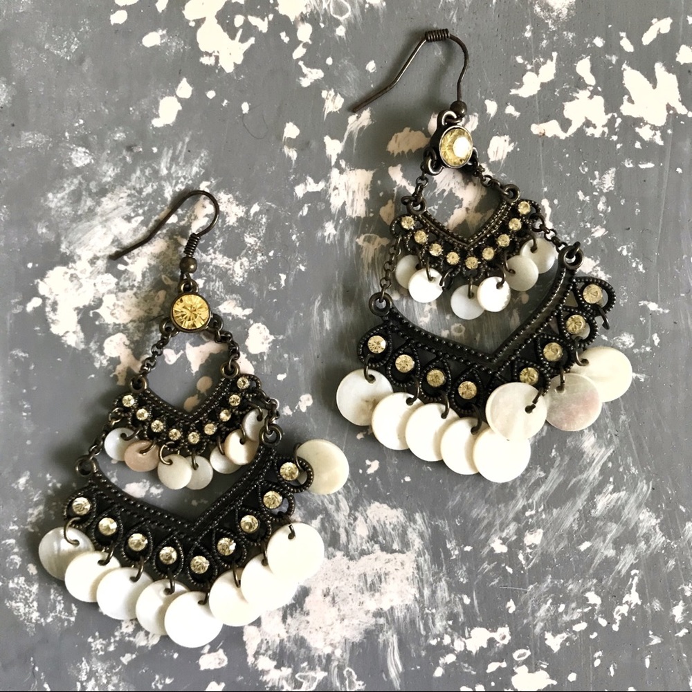 ‼️PRICE DROP‼️ Dangling Earrings with Topaz Stone